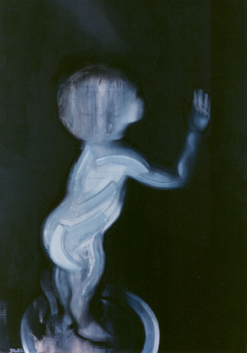 Baby Brittany, 1991, Oil on canvas 84 x 60 inches