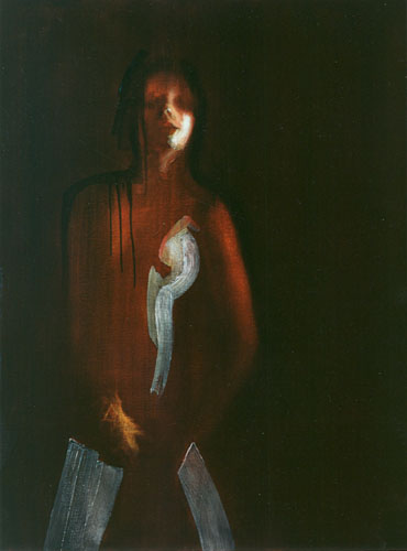 Glove Girl, 1991, Oil on canvas 48 x 36 inches, Private Collection