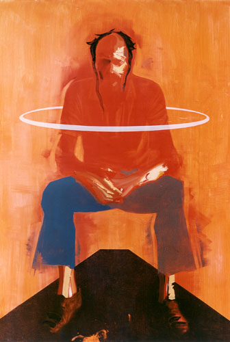 Saul, 1991, Oil on canvas 93 x 65 inches